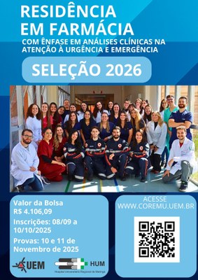 Cartaz Residência em Farmáci