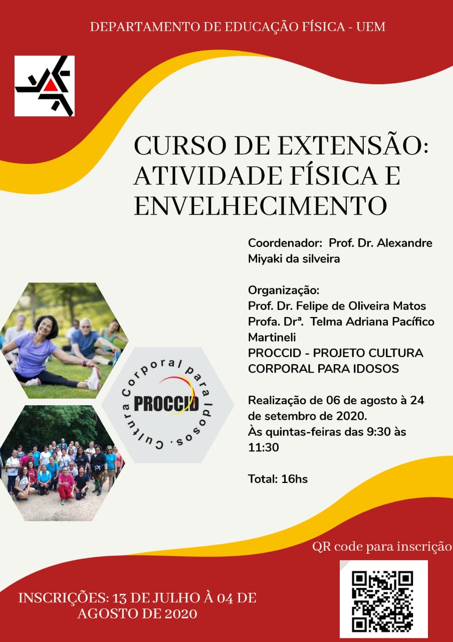 Imagem - Curso de Extensão - Atividade Física e Envelhecimento