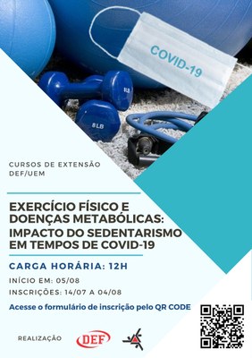 Imagem - Curso de Extensão - Exercício Físico e Doenças Metabólicas