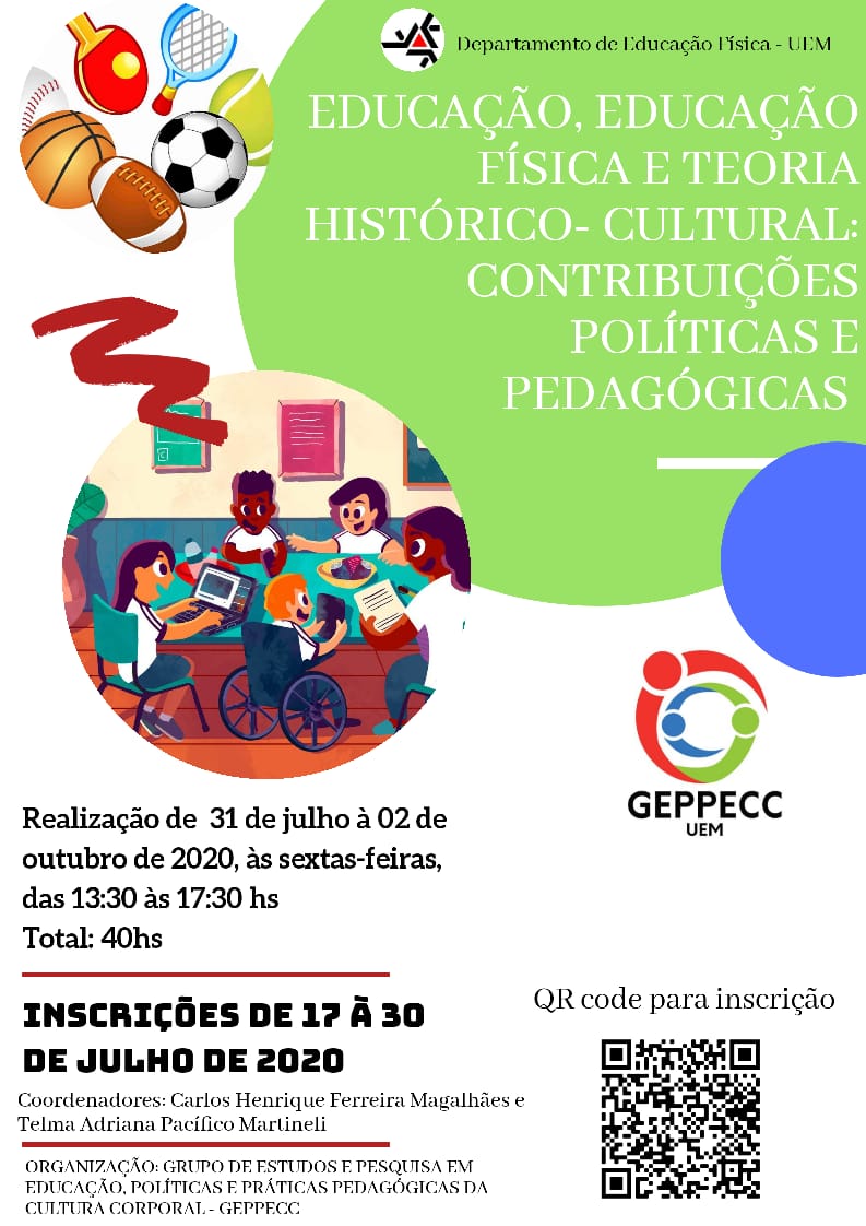 Imagem - Curso de Extensão - Educação, Educação Física e Teoria Histórico-Cultural