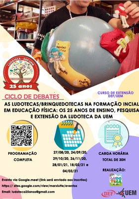 Imagem - Evento de Extensão: Ciclo de Debates - As Ludotecas/Brinquedotecas