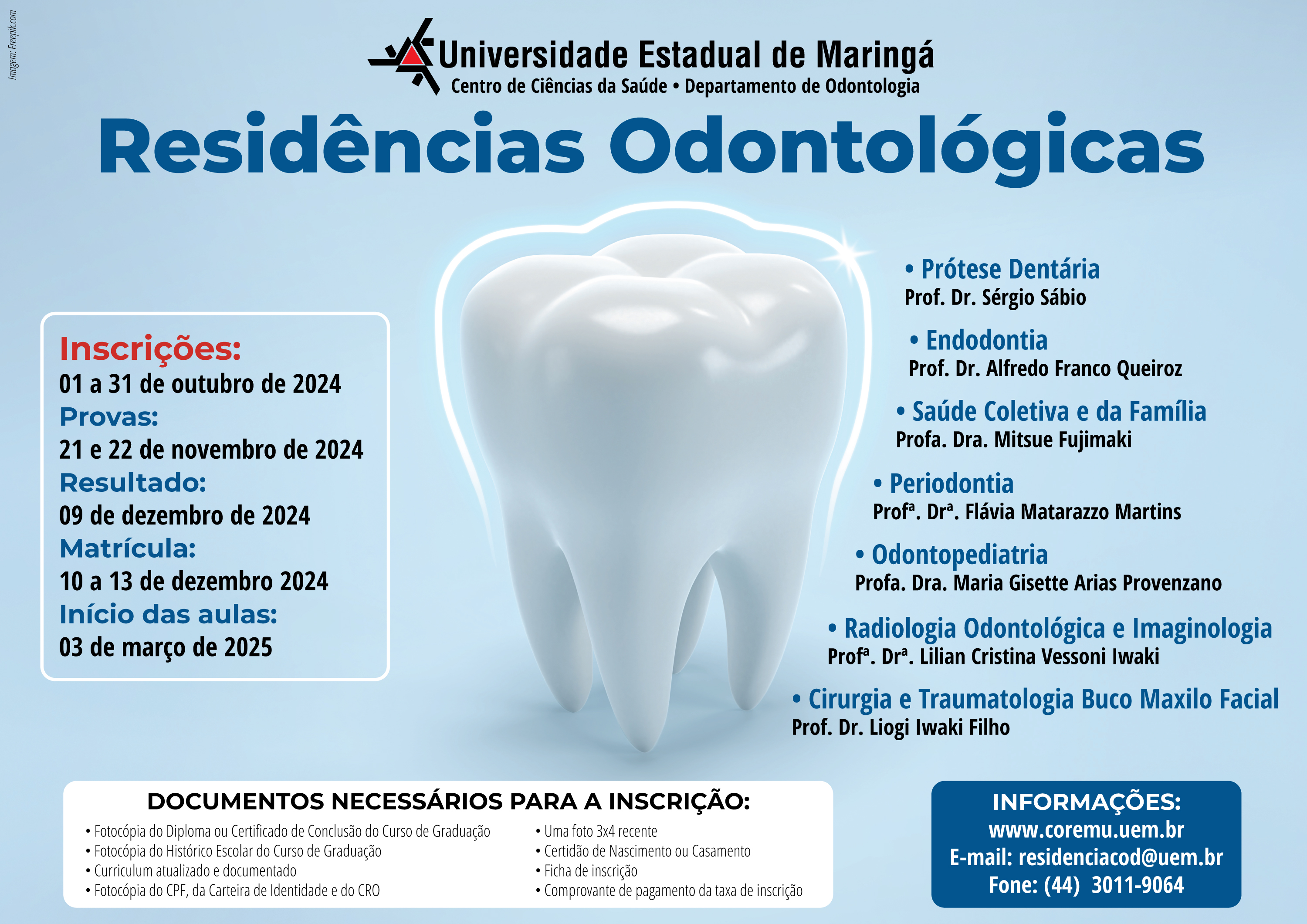 Cartaz Residência Odontológica 2024-2025