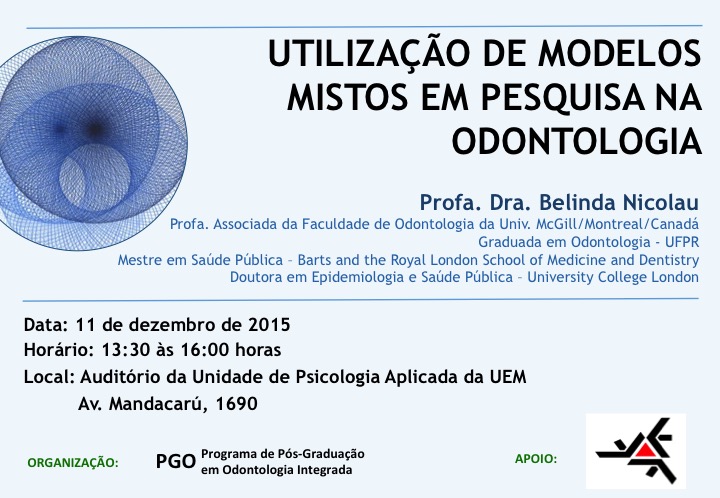 Utilização de modelos mistos em pesquisa na Odontologia